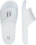 Armani Exchange Band Hiel Polyurethaan Slippers Lente Zomer Collectie White Dames - Thumbnail 4