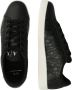 Armani Exchange Zwarte lage profiel sneakers met reliëf logo print Zwart Heren - Thumbnail 15