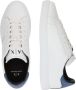 Armani Exchange Gestikte Logo Sneakers White Heren - Thumbnail 11