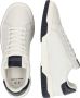 Armani Exchange Witte en blauwe lage profiel sneakers White Heren - Thumbnail 12