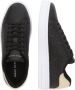 Armani Exchange Zwarte Leren Geometrisch Patroon Sneakers Black Dames - Thumbnail 8