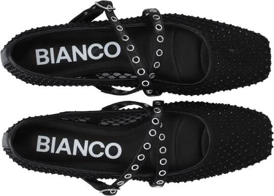 Bianco Ballerina met riempjes 'Rose'