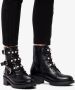 Bianco Laarzen Pareldetail biker Zwart Dames - Thumbnail 6