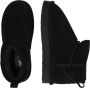 Bianco Dames Enkellaars Biasnow Flatform Suede Black ZWART - Thumbnail 3