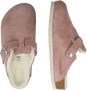 Birkenstock Lammfell-Leder-Clogs Pink Dames - Thumbnail 2