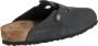 Birkenstock Suede Leren Boston Muiltjes met Anatomisch Voetbed Zwart - Thumbnail 9