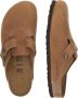 Birkenstock Boston Slippers Cognac Narrow Fit Unisex - Thumbnail 20