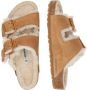 Birkenstock Arizona Bold Shearling Slides Brown Heren - Thumbnail 2