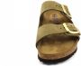 Birkenstock Arizona SFB Nubuck Faded Narrow Dames Slippers Khaki - Thumbnail 10