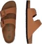 Birkenstock Arizona Vegan Birko-Flor Nubuck Sandalen Brown Dames - Thumbnail 12