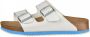 Birkenstock Heren Muil Arizona SL 54253 Wit Blauw - Thumbnail 3