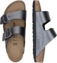 Birkenstock Arizona Birko-flor Smalle Sandalen Zilver - Thumbnail 14