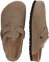 Birkenstock BOSTON SHEARLING SUEDE LEATHER Dames pantoffelsHeren pantoffels Taupe - Thumbnail 9