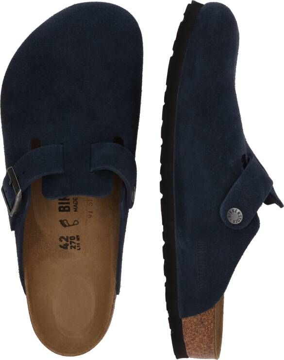 BIRKENSTOCK Instappers Heren Boston Bs Maat: 47 Materiaal: Suède Kleur: Blauw - Foto 4
