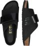 Birkenstock Kyoto Sandalen Zwart Velours Leer Black Dames - Thumbnail 31