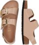 Birkenstock Beige Patent Sandaal Gesp Detail - Thumbnail 4