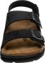 Birkenstock Leren Platte Sandalen voor Mannen Black Heren - Thumbnail 11