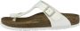 Birkenstock Gizeh Dames Slippers White Patent Narrow fit | Wit | Imitatieleer - Thumbnail 3