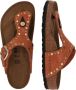 BIRKENSTOCK Teenslippers Dames Gizeh Rivet Border Maat: 40 Materiaal: Suède Kleur: Oranje - Thumbnail 7