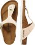 Birkenstock Gizeh Dames Slippers Shiny Snake Cream - Thumbnail 4