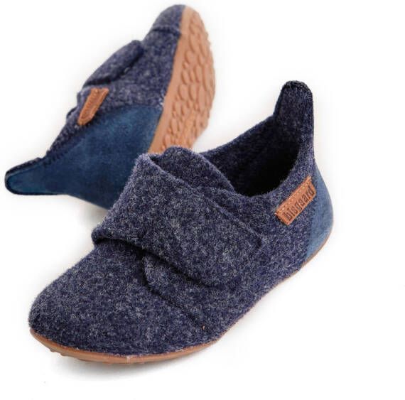 Bisgaard Huisschoenen ' casual wool blue'