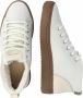 Blackstone ARNAQ QL48 OFF WHITE MID SNEAKER SHEEPSKIN Vrouw Beige - Thumbnail 8