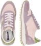 Blauer Roze Polyester Sneaker met Contrastdetails Pink Heren - Thumbnail 12