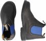 Blundstone Kinder Stiefel Boots #580 Leather Elastic (Kids) Black Blue-K10UK - Thumbnail 5