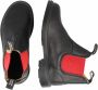 Blundstone Kinder Stiefel Boots #581 Leather Elastic (Kids) Black Red-K10UK - Thumbnail 15