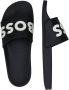 Hugo Boss Zwarte Polyester Heren Slippers Black Heren - Thumbnail 13