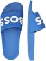 Hugo Boss Groene Heren Slider Slippers Blue Heren - Thumbnail 4