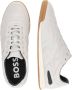 Hugo Boss Grijze Leren Sneakers Voor Mannen - Thumbnail 3