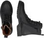 Braqeez Belle Boot Meisjes Biker Boots Zwart Leer Veters - Thumbnail 15