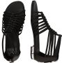 Bronx Flexibele Flatform Sandaal Zwart Black Dames - Thumbnail 57
