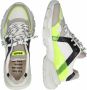 Bronx Seventy-Street leren sneakers off white neon geel - Thumbnail 6