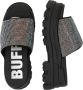 Buffalo Glam Slide Wedges Black Dames - Thumbnail 10