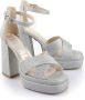Buffalo Sandalen van leer met blokhak model 'MAY' - Thumbnail 4