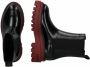 Calvin klein JEANS leren chelsea boots zwart rood - Thumbnail 3