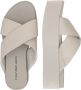 Calvin Klein Slippers FLATFORM CROSS MG UC plateau zomerschoen pantoffels met kruisverband - Thumbnail 2