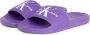 Calvin Klein Jeans Monogram Paarse Slippers Purple Dames - Thumbnail 12