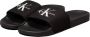 Calvin Klein Badslippers SLIDE MONOGRAM zomerschoen slippers pool slides strandschoen met logo-opschrift - Thumbnail 3