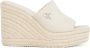 Calvin Klein Sleehakmuiltjes WEDGE ROPE SLIDE MG zomerschoen plateausool vakantie-schoen met bamboe-decoratie - Thumbnail 11