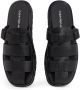 Calvin Klein Jeans Leren slippers met labeldetail - Thumbnail 4