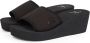 Calvin Klein Badslippers BEACH WEDGE SLIDE CANVAS - Thumbnail 8