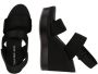 Calvin Klein Jeans Zwarte Sleehak Sandaal Webbing Vrouwen Black Dames - Thumbnail 22