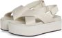 Calvin Klein Jeans Beige Open-Toe Sandalen met Gesp Strik Sluiting Beige Dames - Thumbnail 16