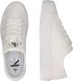 Calvin Klein Jeans Witte Casual Canvas Sneakers voor Dames White Dames - Thumbnail 14