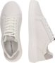 Calvin Klein Jeans Chunky Leren Sneakers met Rubberen Zool White Heren - Thumbnail 6