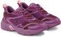 Calvin Klein Paarse Leren Sneaker met Gedetailleerd Stiksel - Thumbnail 5
