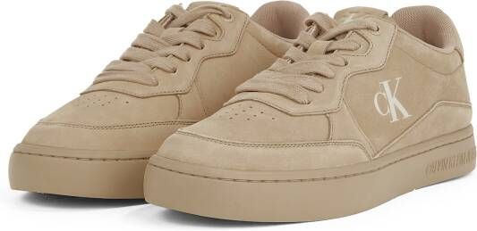 Calvin Klein Jeans Leren sneakers met labelprint